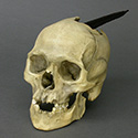 Spanish Conquistador skull Stolen from Tucson Gem and Mineral World
